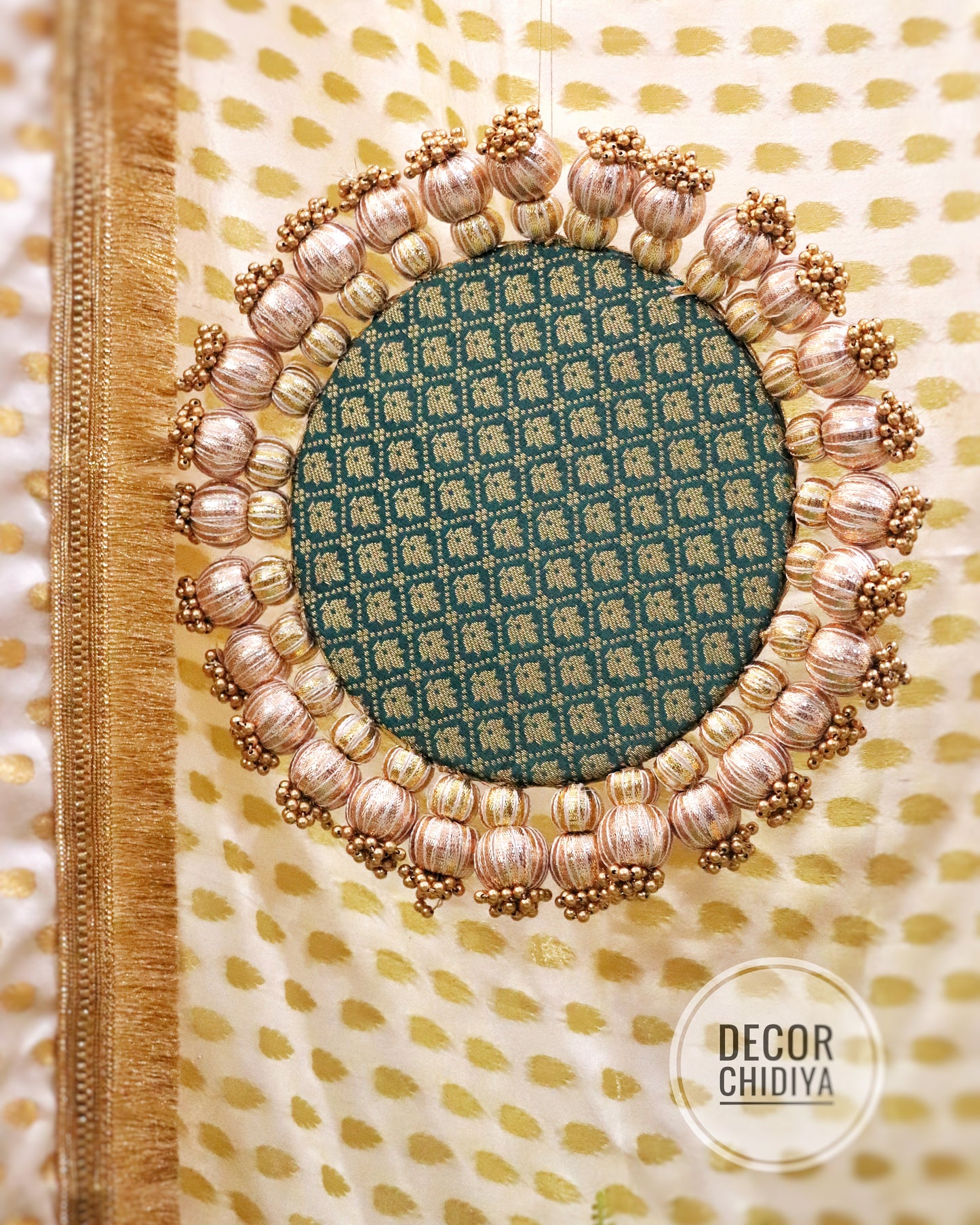 Jaladhi Temple Decor - Beautiful temple decor setup - Seagreen temple decor