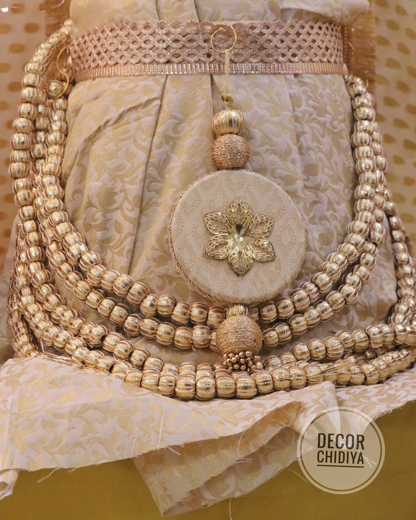 Shwet Decor - Beautiful temple decor setup -White temple decor