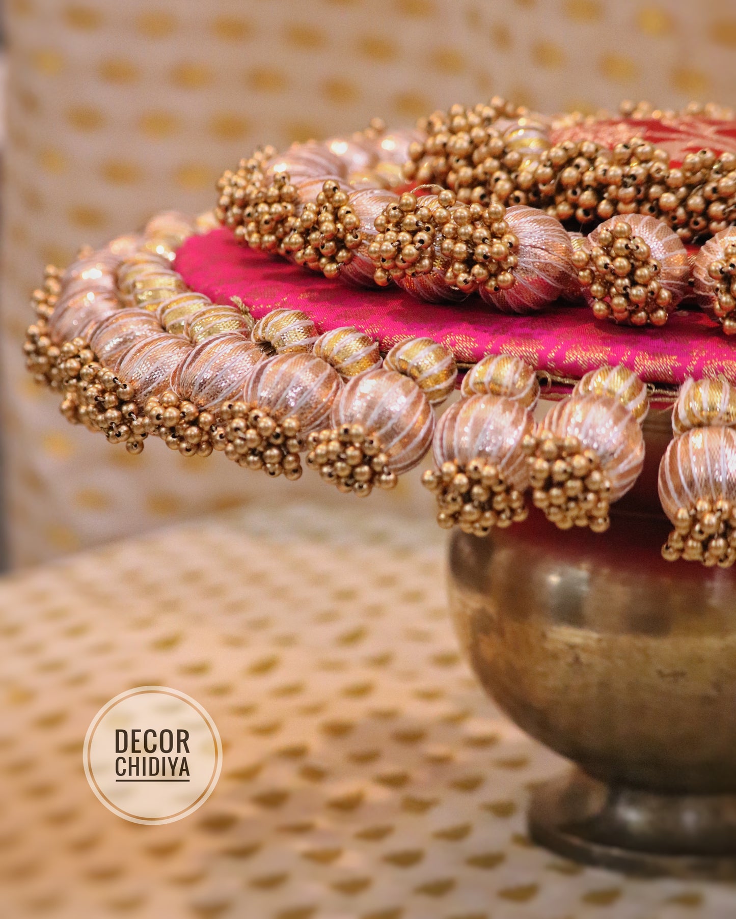 Shwet Decor - Beautiful temple decor setup -White temple decor