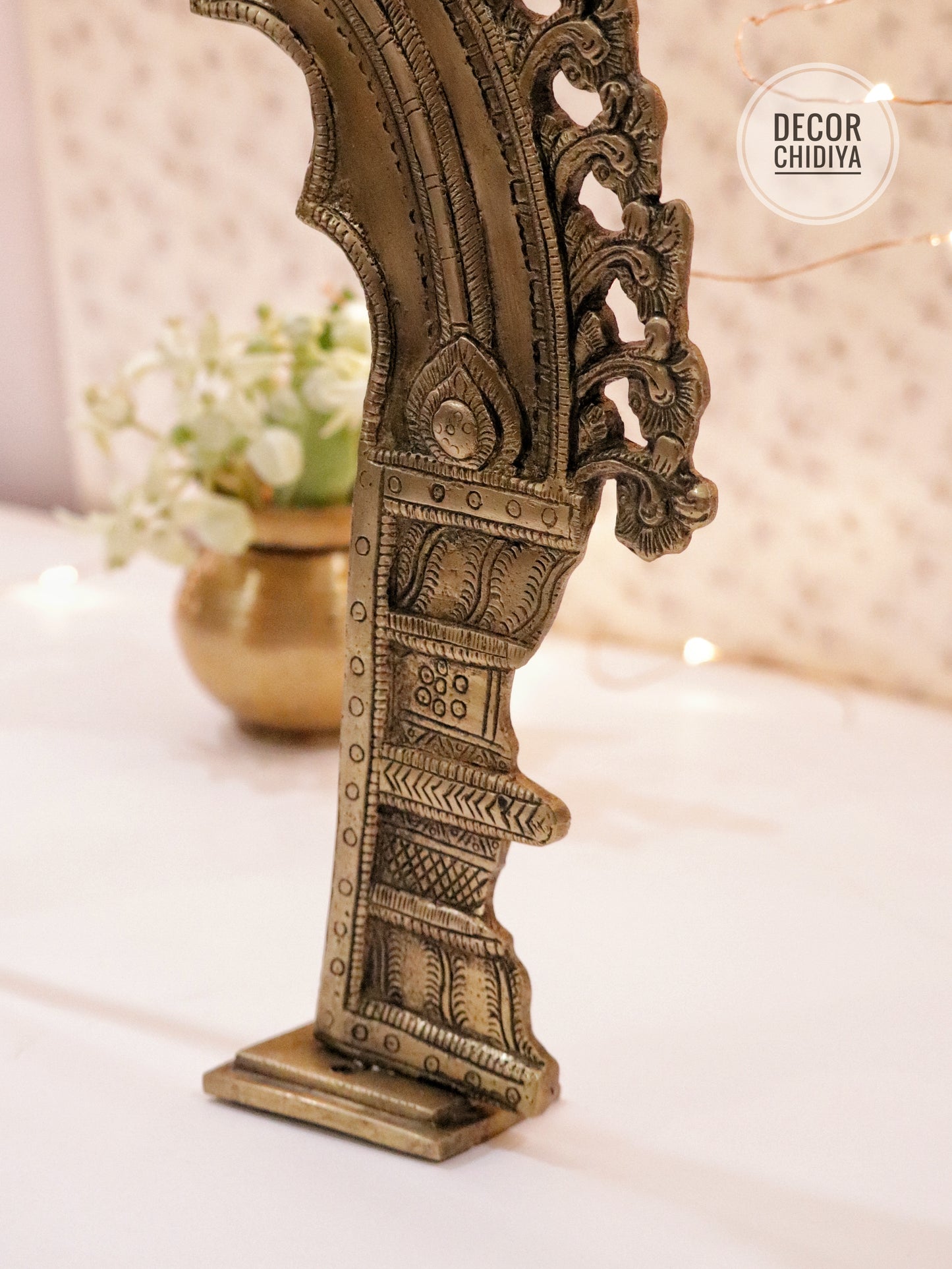Antique hand carved vintage Kirtimukh Prabhavalli