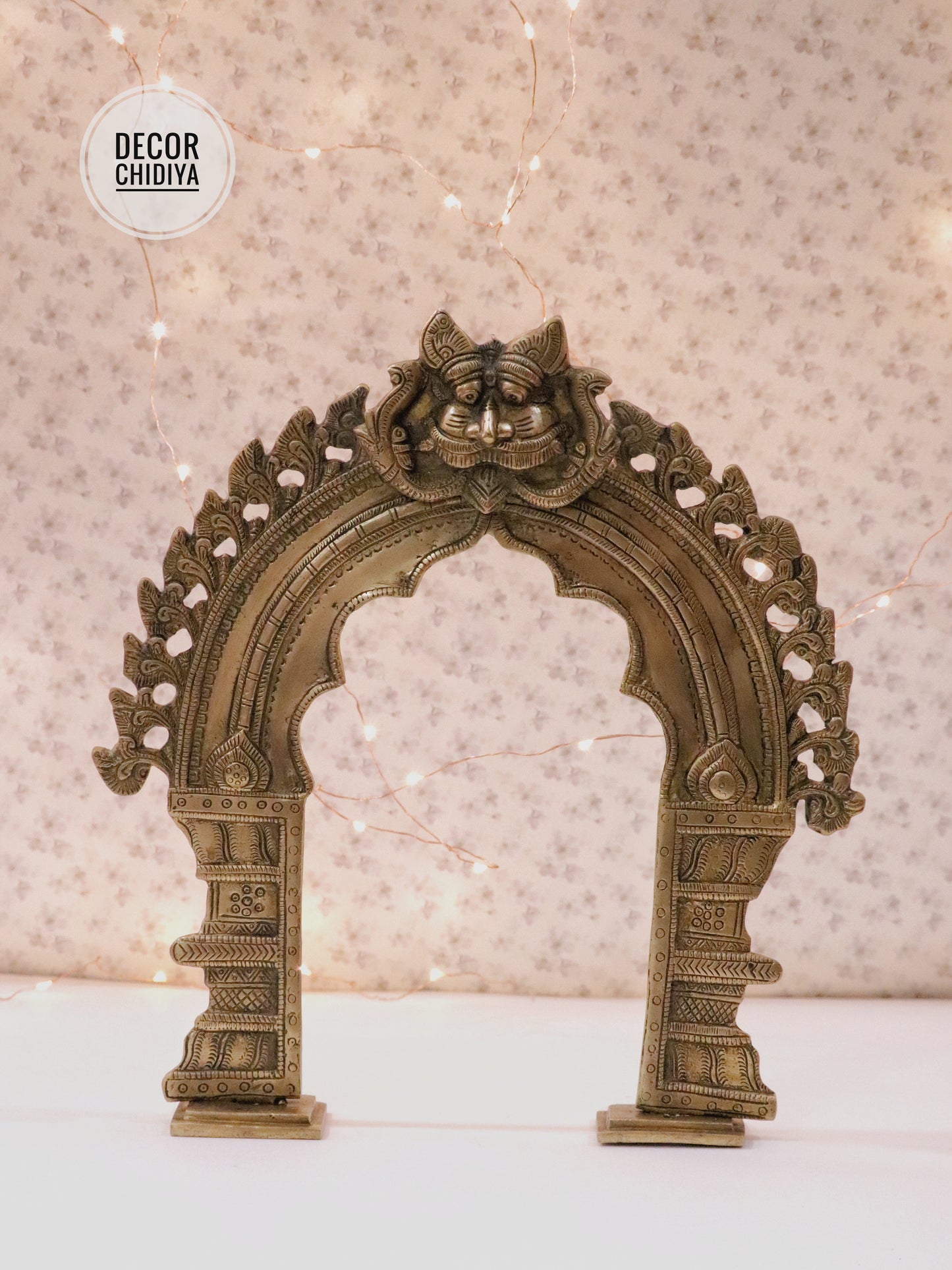 Antique hand carved vintage Kirtimukh Prabhavalli