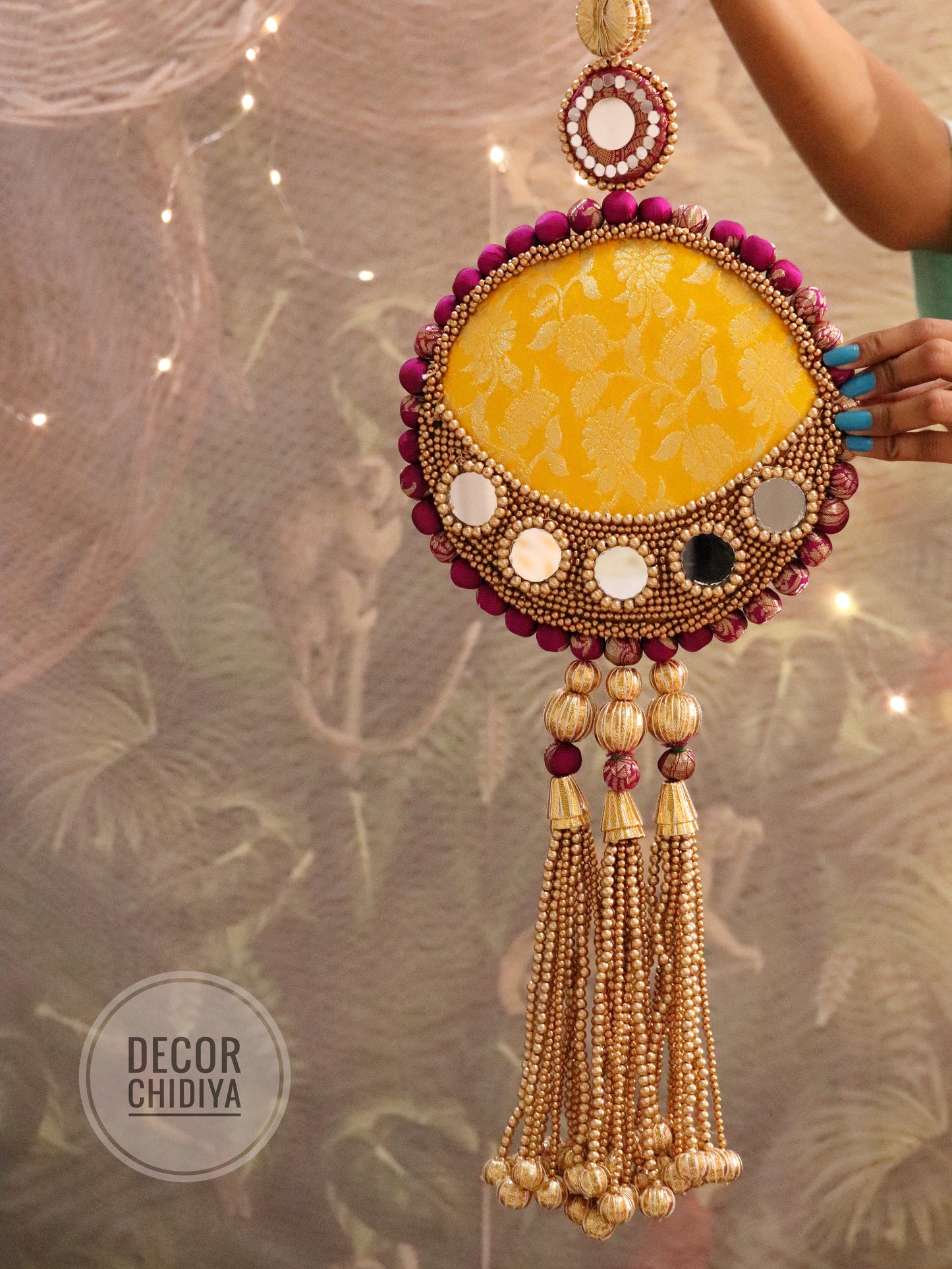 Rang utsav - Beautiful temple decor setup -Multicolor temple decor