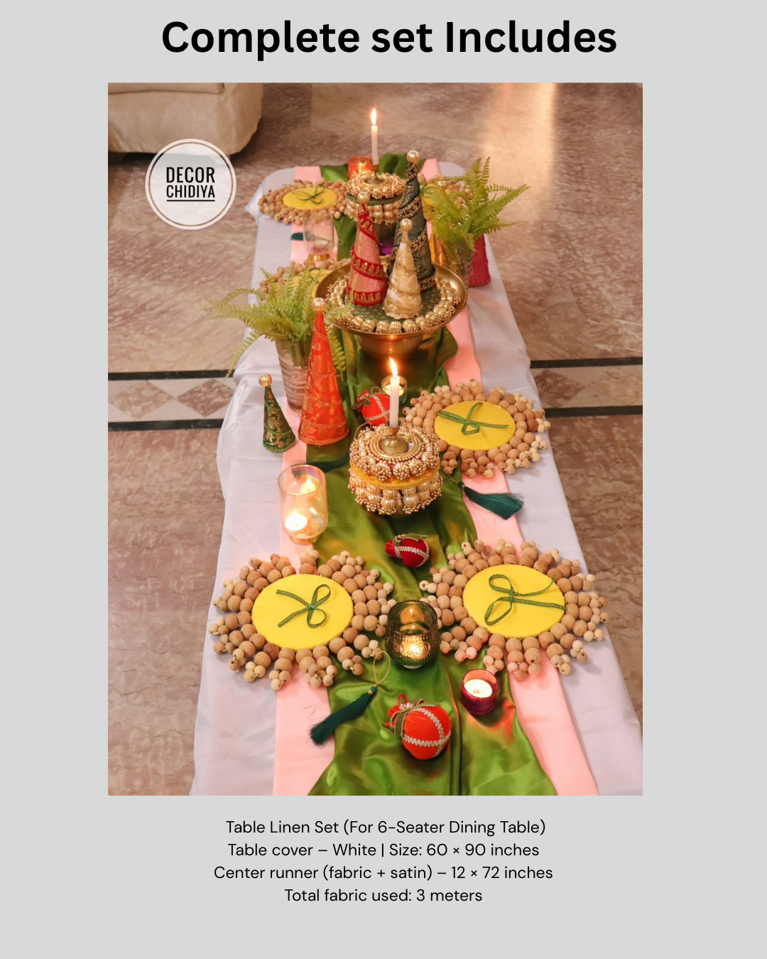 Tutti Frutti Festive Tablescape Decor | Handcrafted Celebration Table Styling