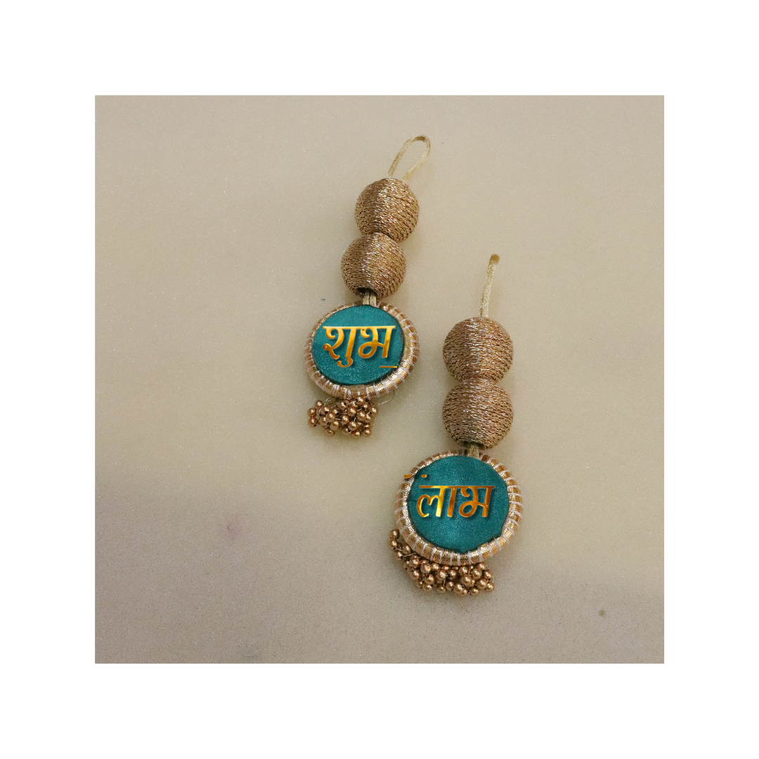 Shubh Labh Treasures: Tiny Tokens of Fortune & Favor- Teal