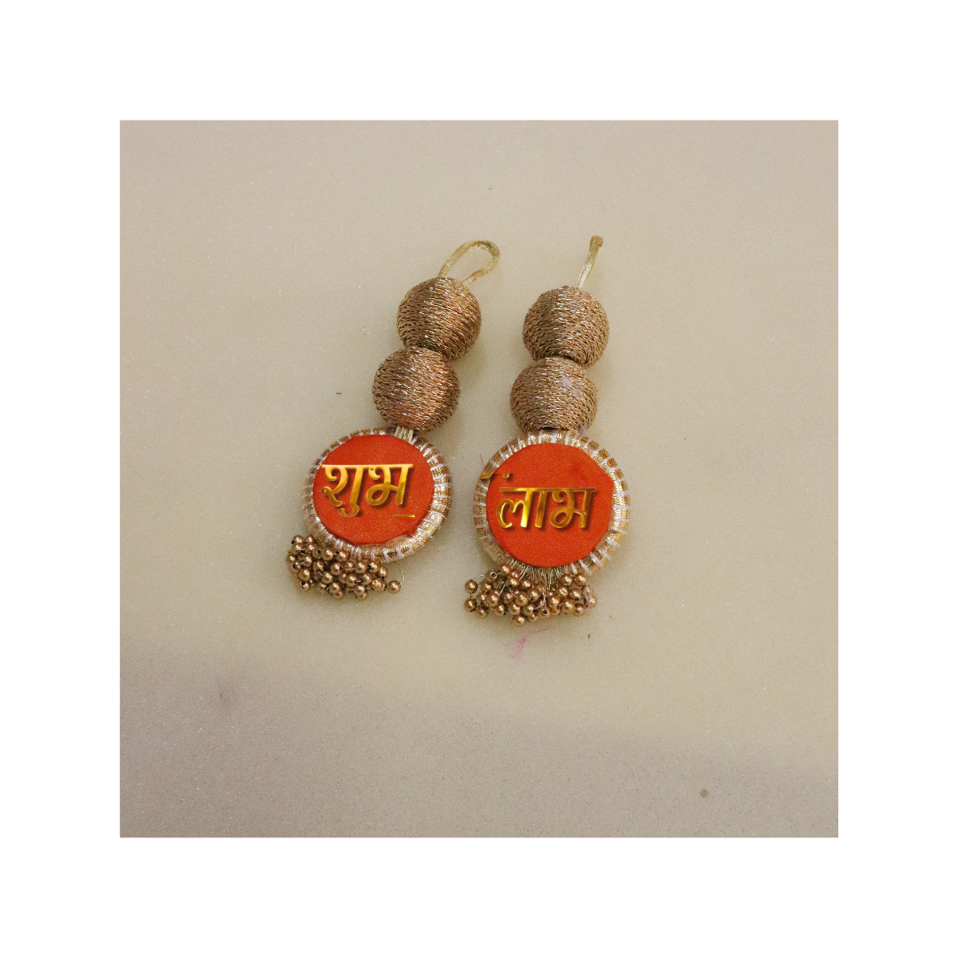 Shubh Labh Treasures: Tiny Tokens of Fortune & Favor- orange