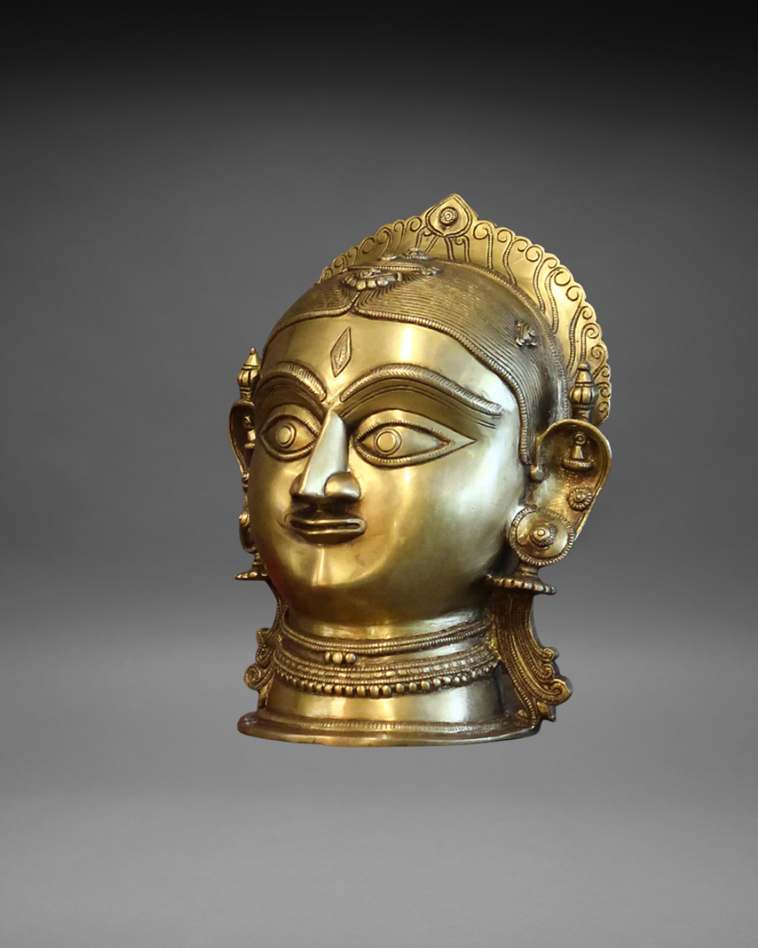 Brass Gauri Head 12"