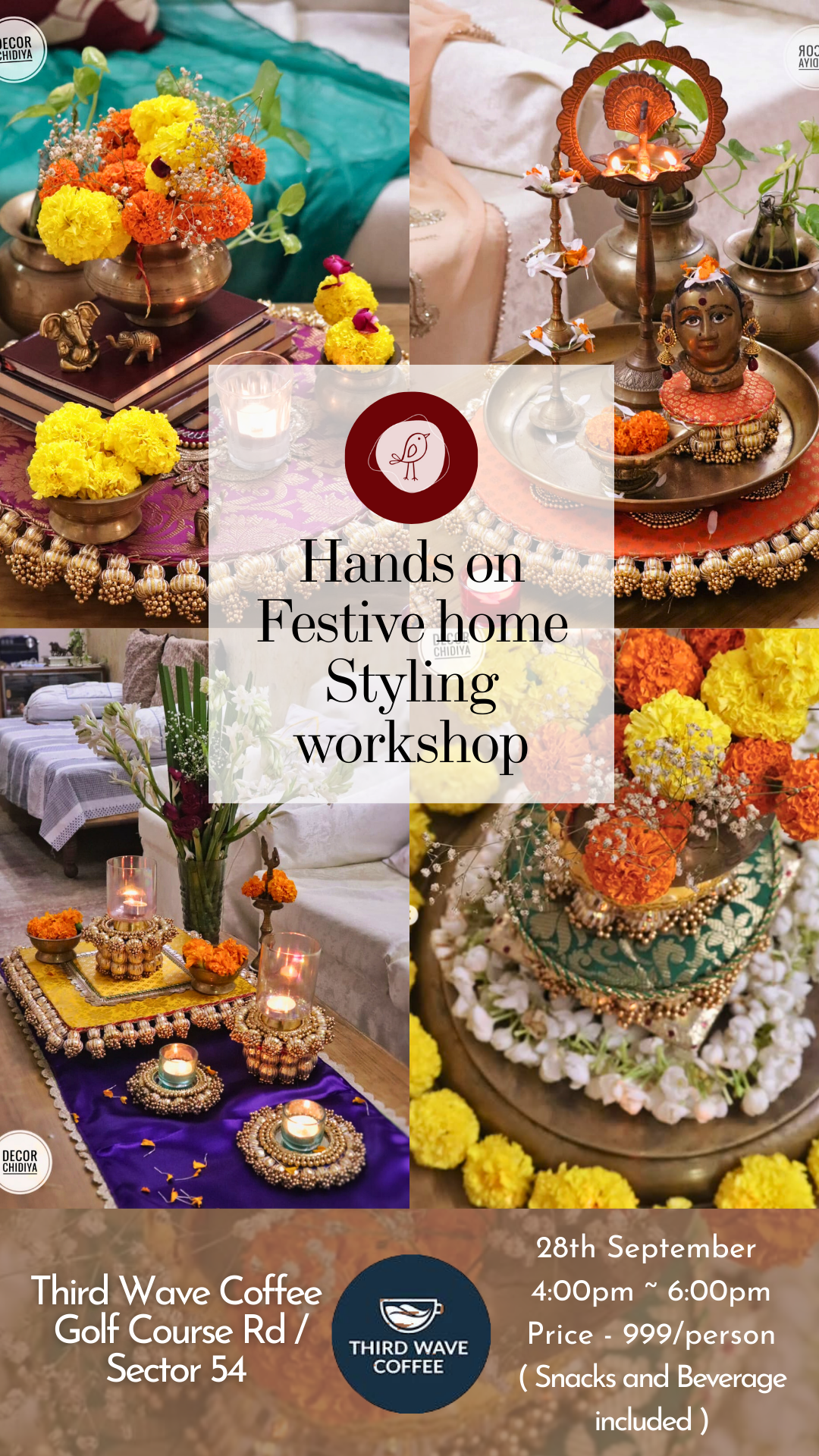 Hands-On Festive Home Styling Workshop in Gurgaon | DIY Décor & Table Styling