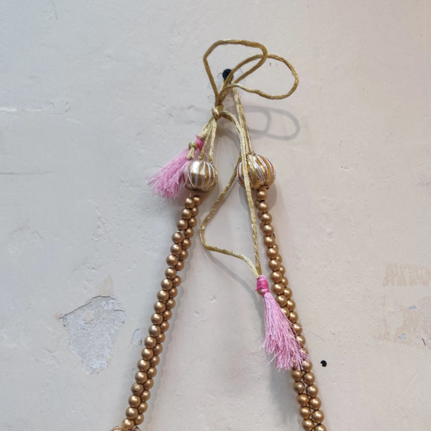 GAJMUKH WALL HANGING 2.0 - TURQUOISE AND LIGHT PINK