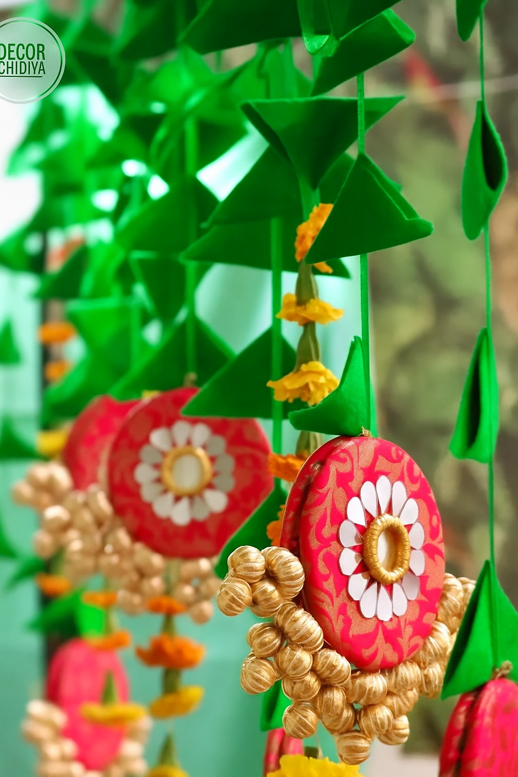 Rang birangi - Various color - hangings set of 6 pieces- wall hanging