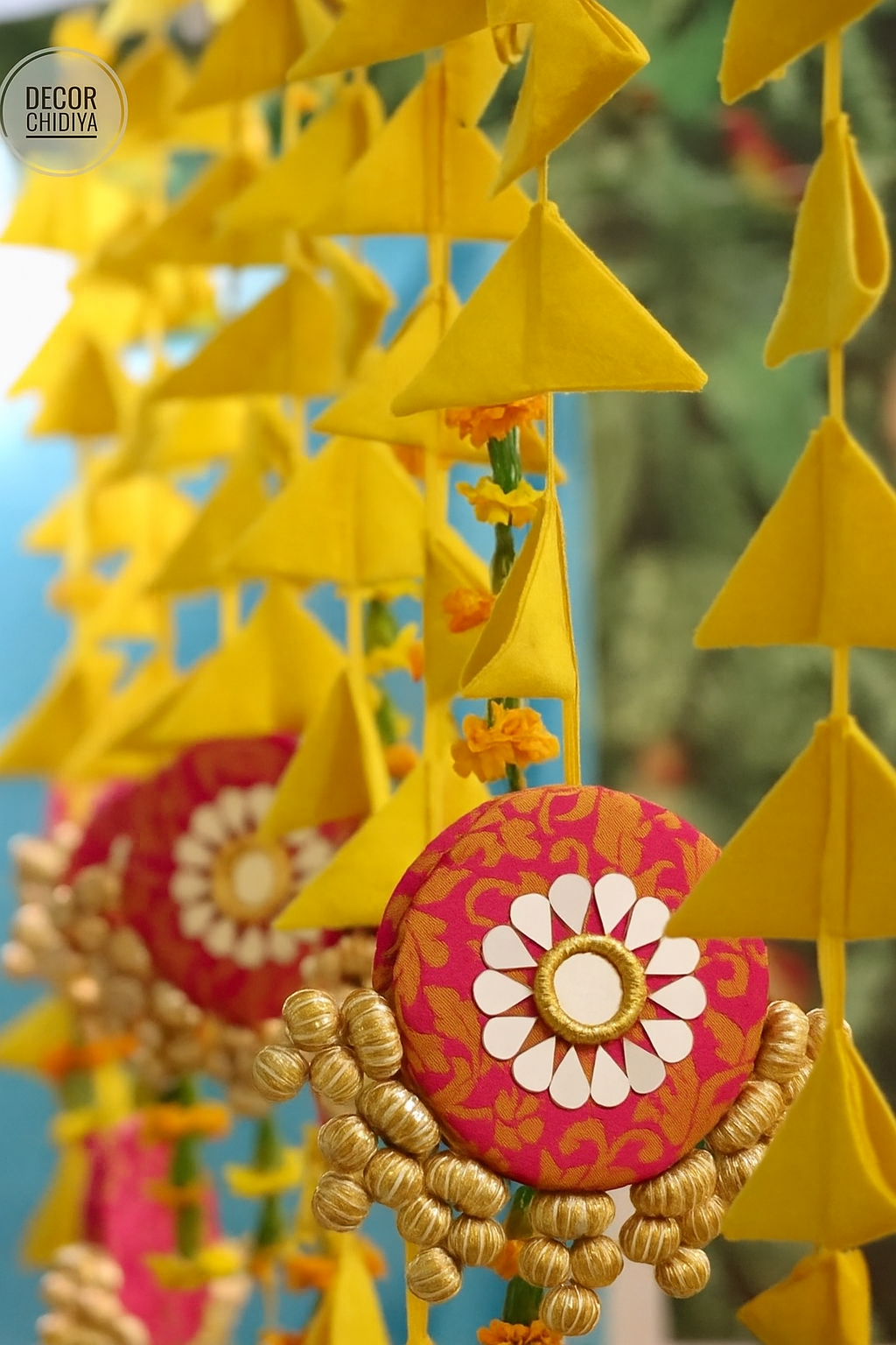 Rang birangi - Various color - hangings set of 6 pieces- wall hanging