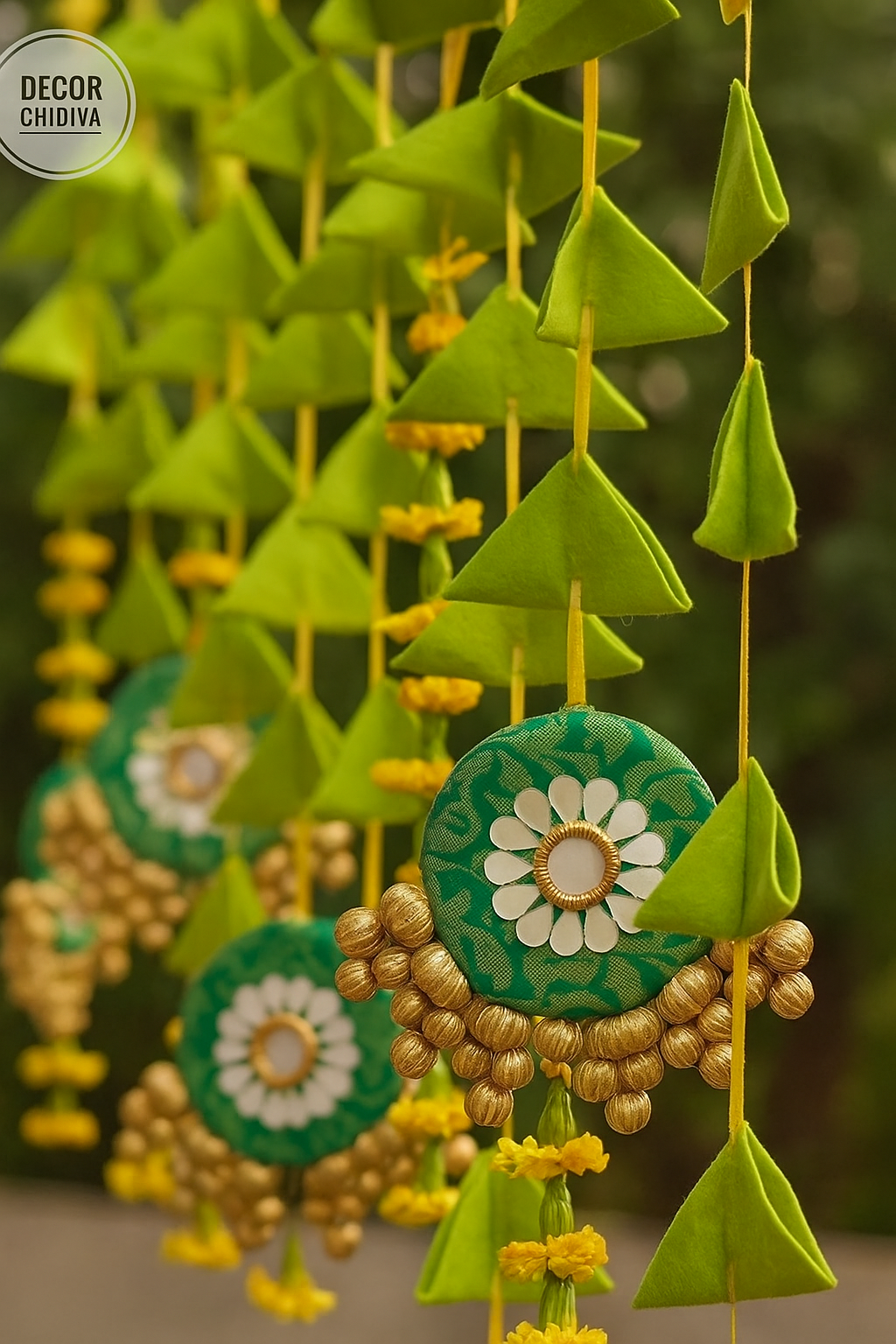 Rang birangi - Various color - hangings set of 6 pieces- wall hanging