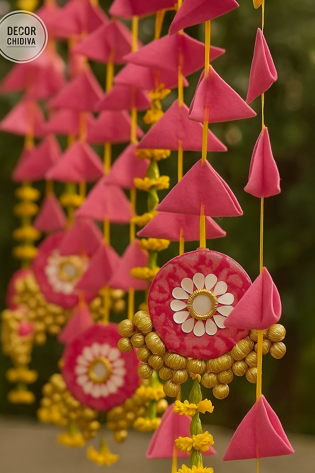 Rang birangi - Various color - hangings set of 6 pieces- wall hanging