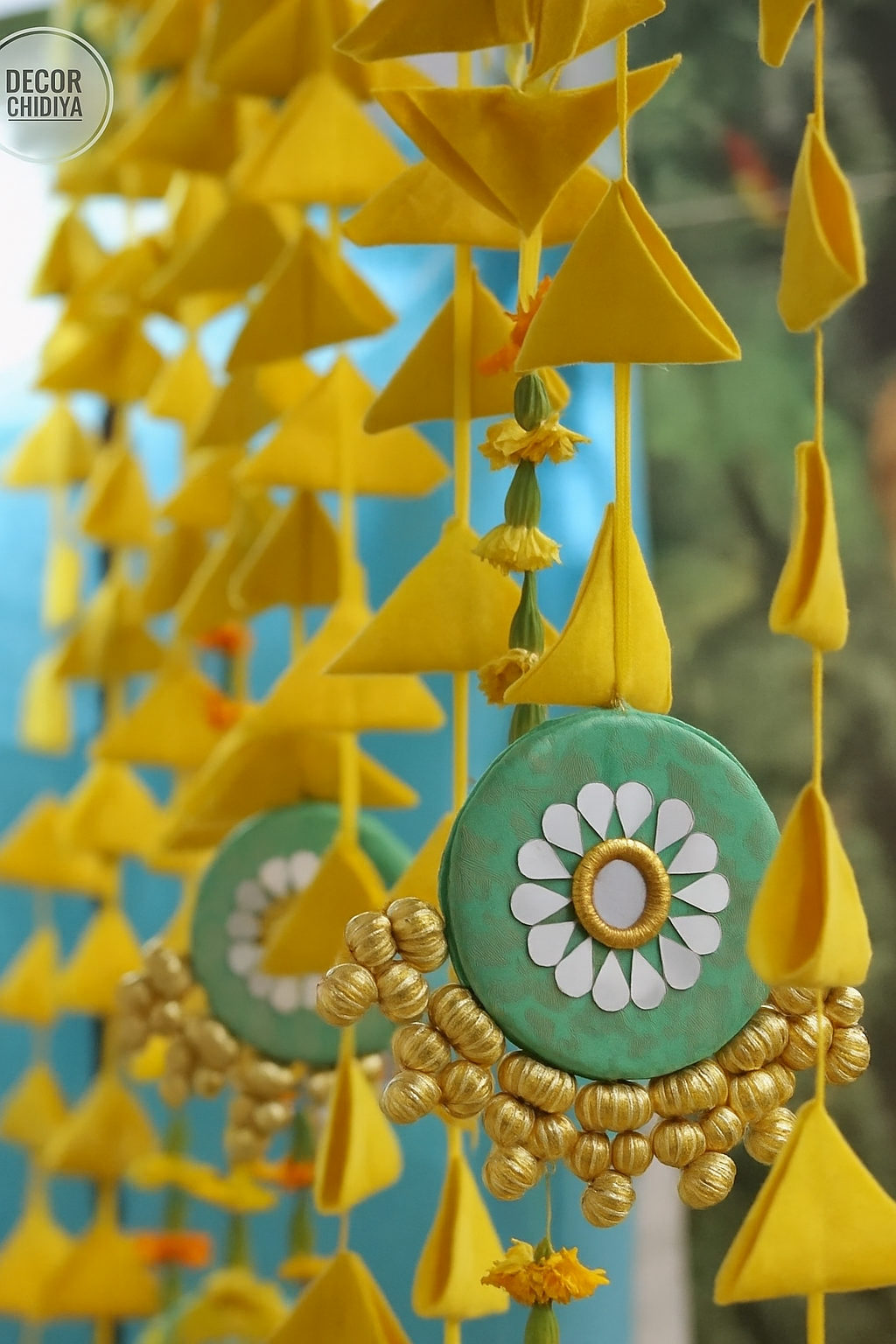 Rang birangi - Various color - hangings set of 6 pieces- wall hanging