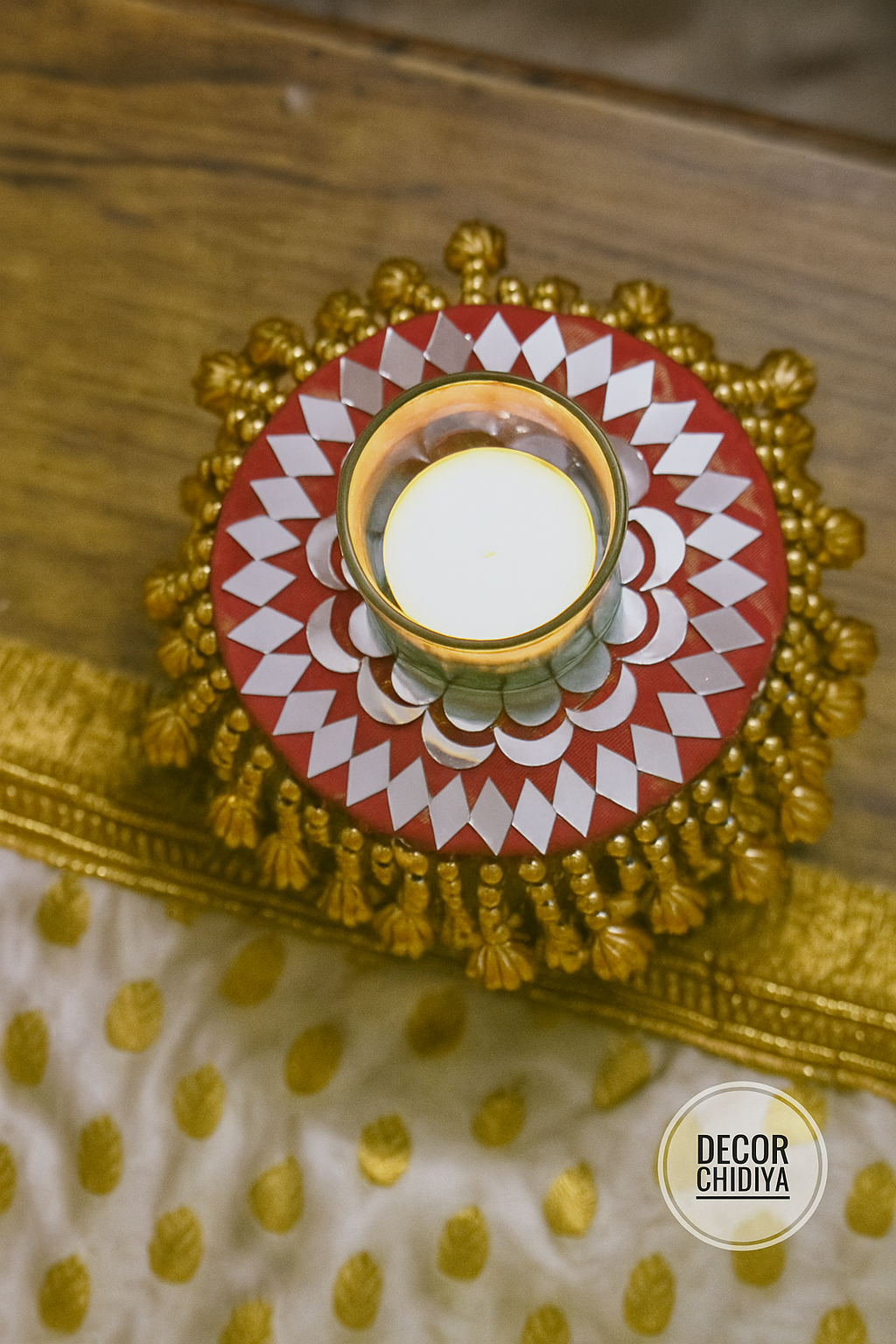 Roma _Roopaul x Decorchidiya – Full Mandir Decor Set (12 pcs, Mandir not included)