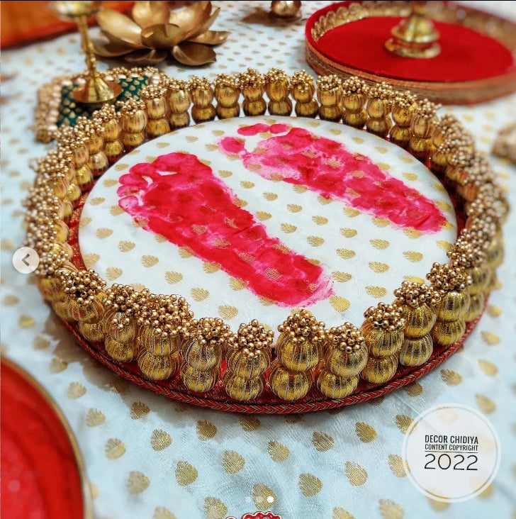 Swagat Thaal - Dropping Tassel Placemat