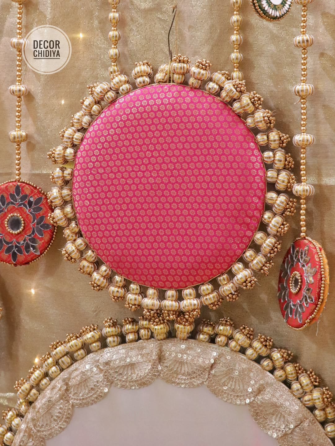 Sunehri Shringar Pooja Decor Set – Handmade Festive Decoration