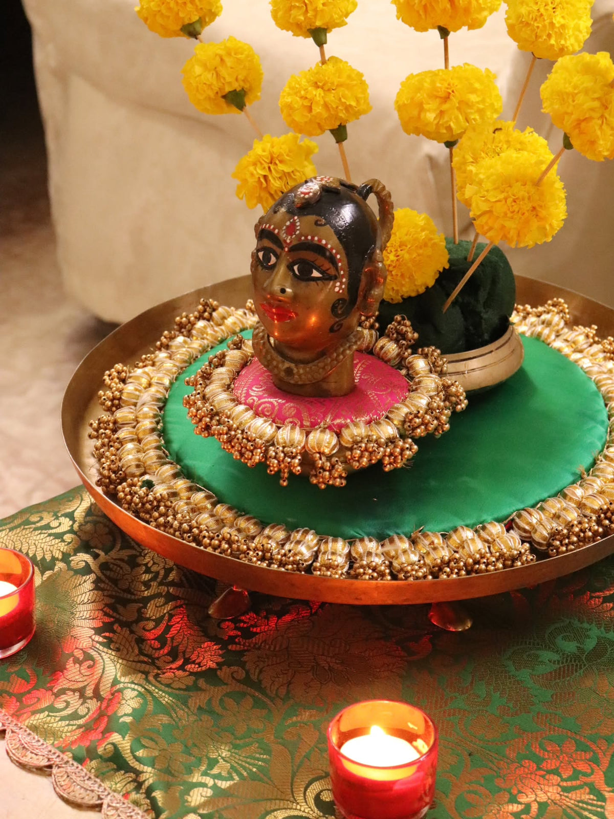 Gauri Mukh Decor | Traditional Pooja & Temple Décor