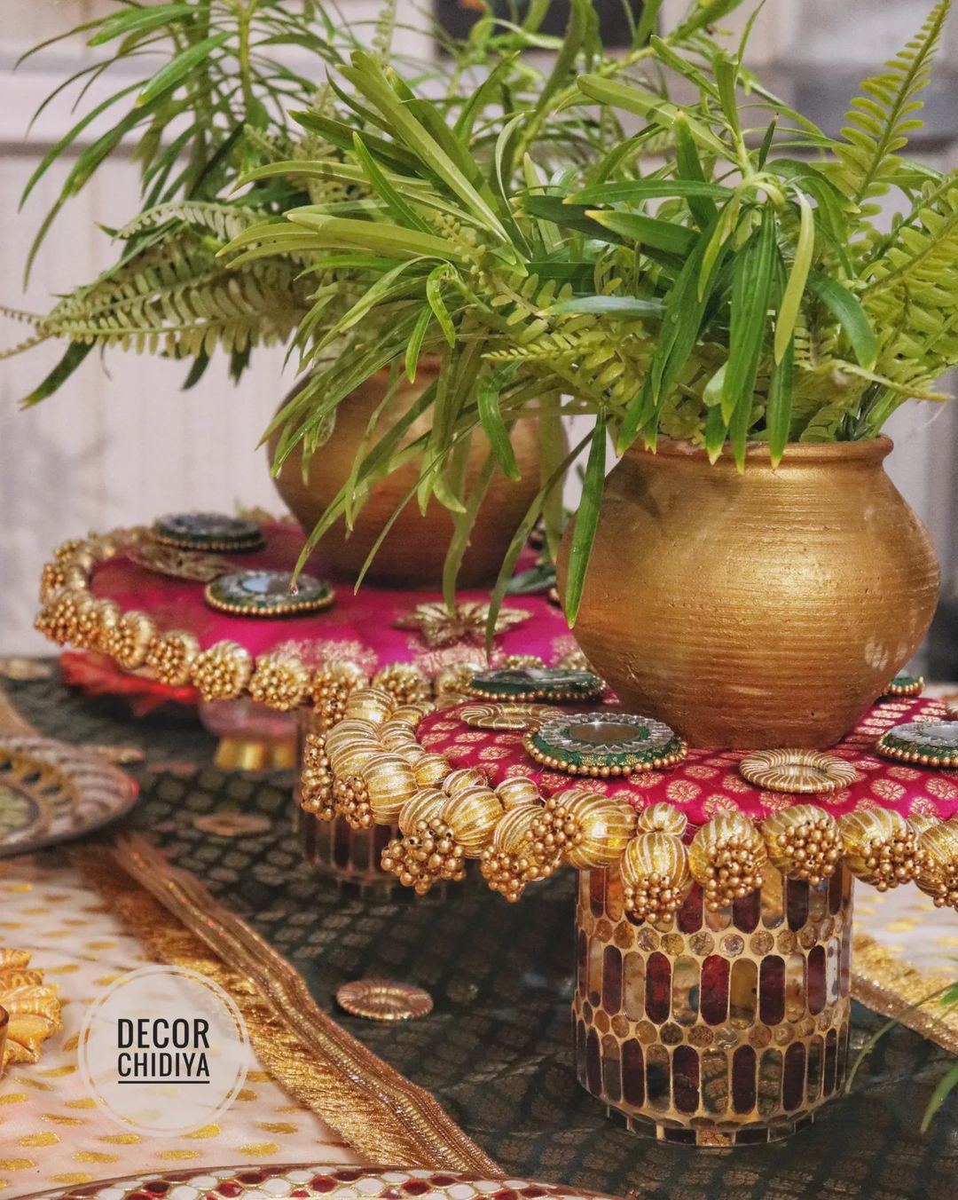 Upwan centerpiece set -Beautiful Indian summer Table decoration -Theme set various