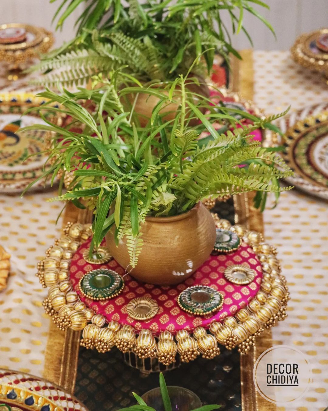 Upwan centerpiece set -Beautiful Indian summer Table decoration -Theme set various