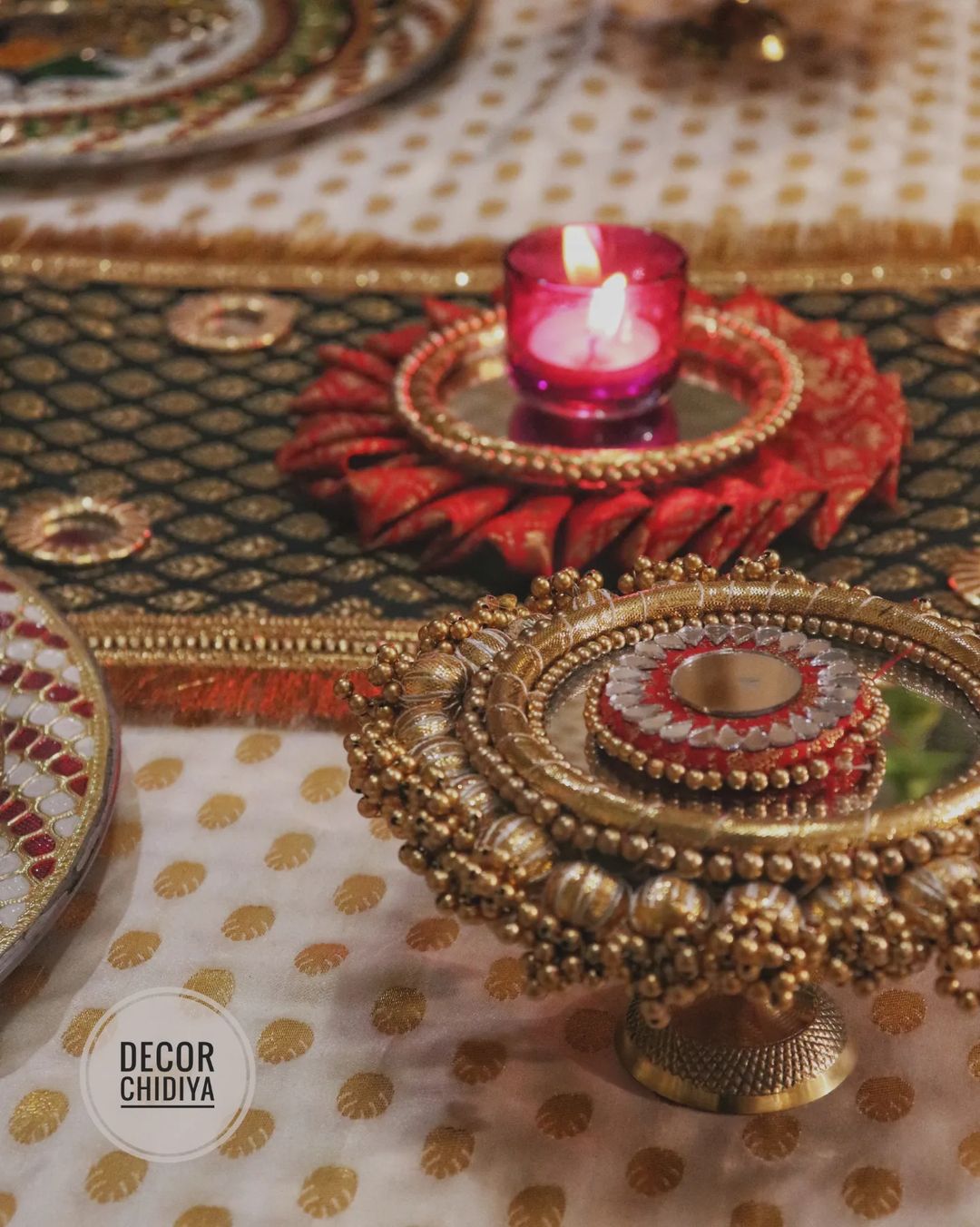 Upwan centerpiece set -Beautiful Indian summer Table decoration -Theme set various