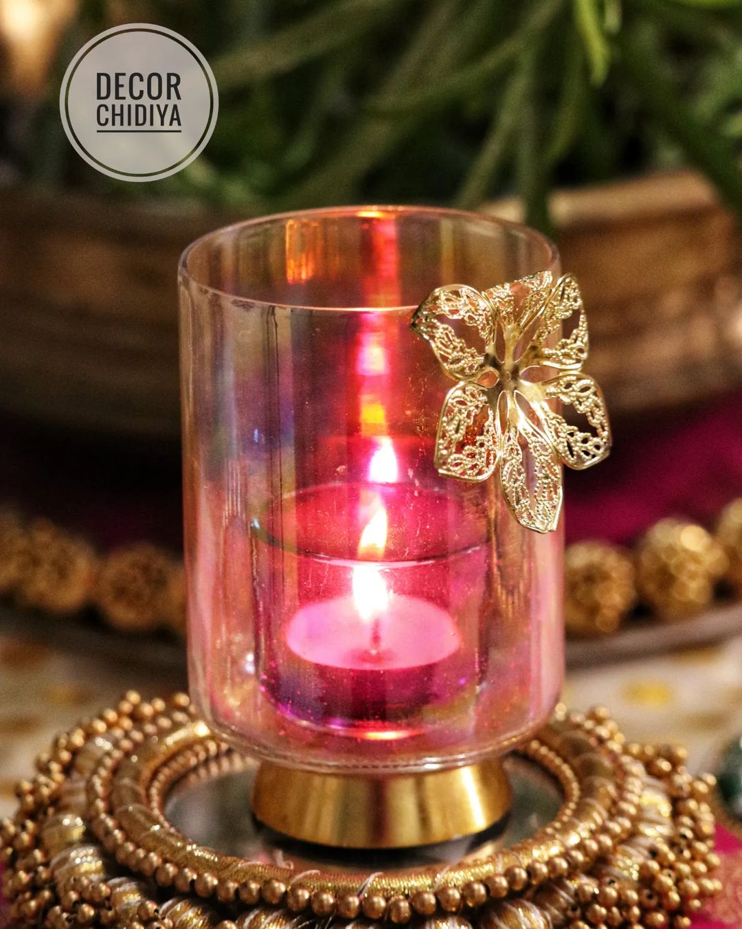 The kalsi -Beautiful Indian summer Pink and green Table decoration - Pitcher pot Theme set various