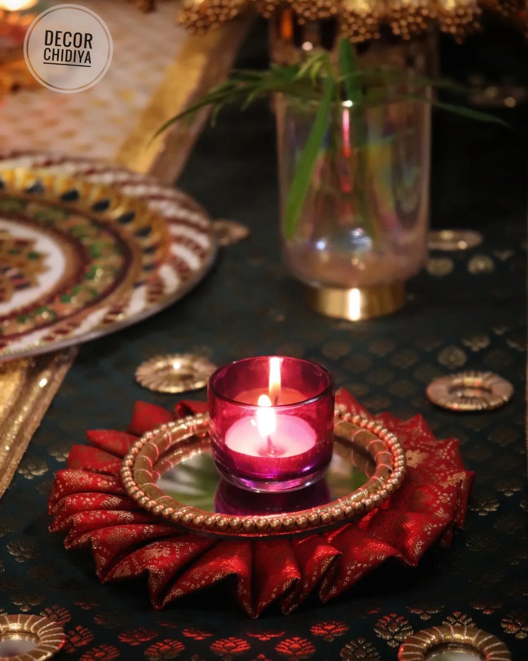 Upwan centerpiece set -Beautiful Indian summer Table decoration -Theme set various