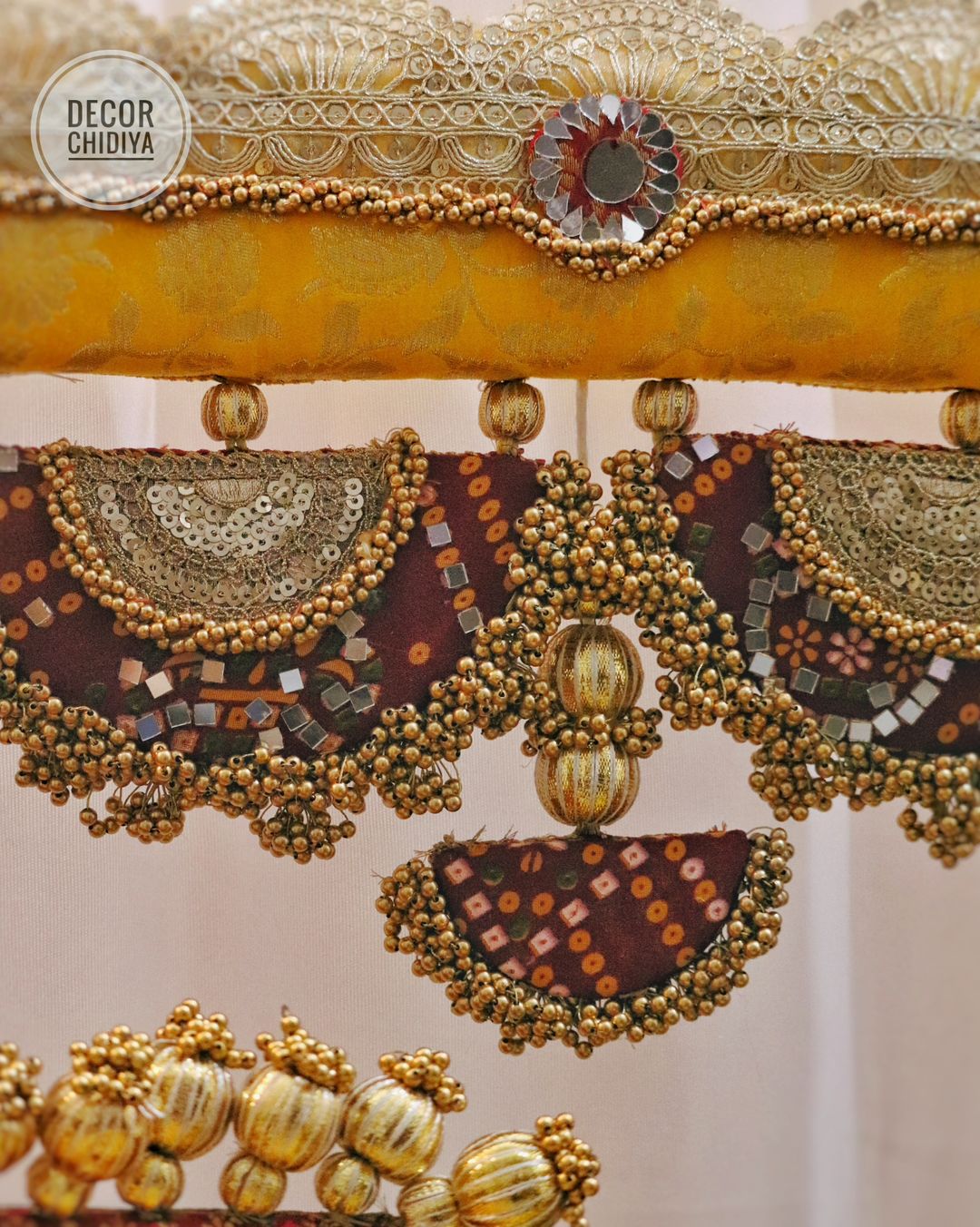 Rang utsav - Beautiful temple decor setup -Multicolor temple decor