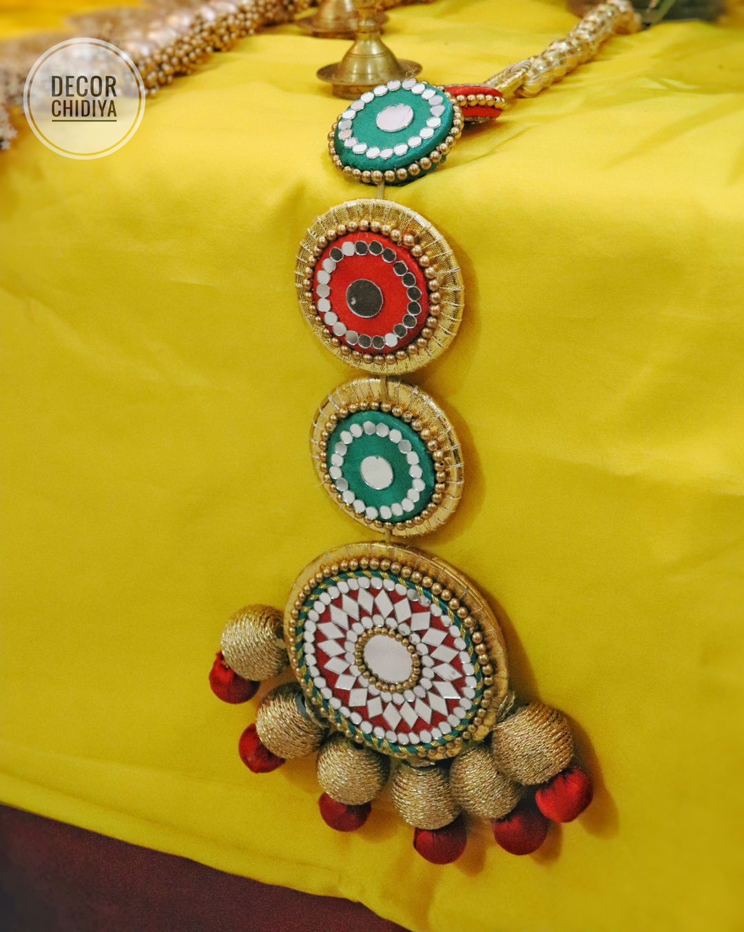 Rang utsav - Beautiful temple decor setup -Multicolor temple decor