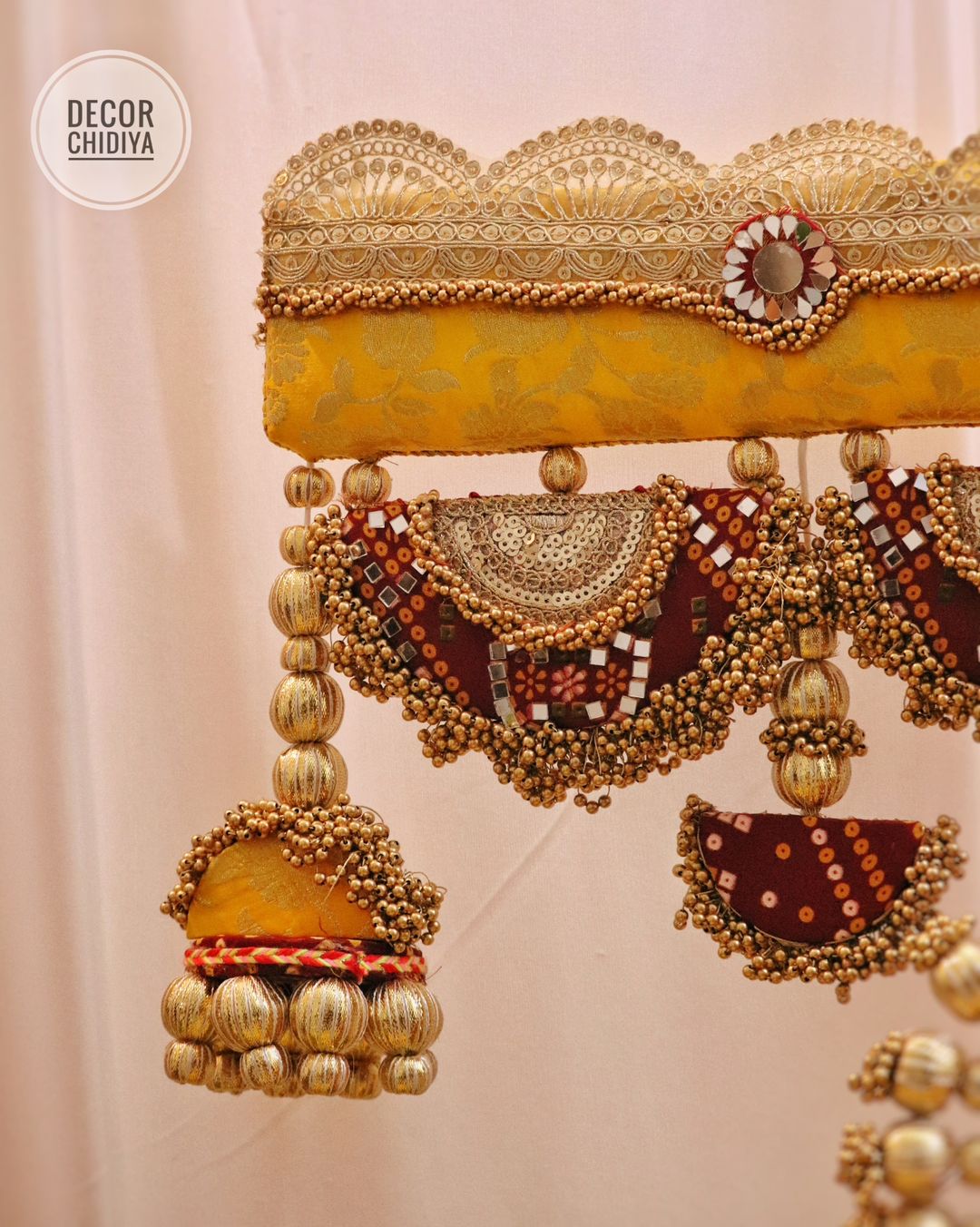 Rang utsav - Beautiful temple decor setup -Multicolor temple decor