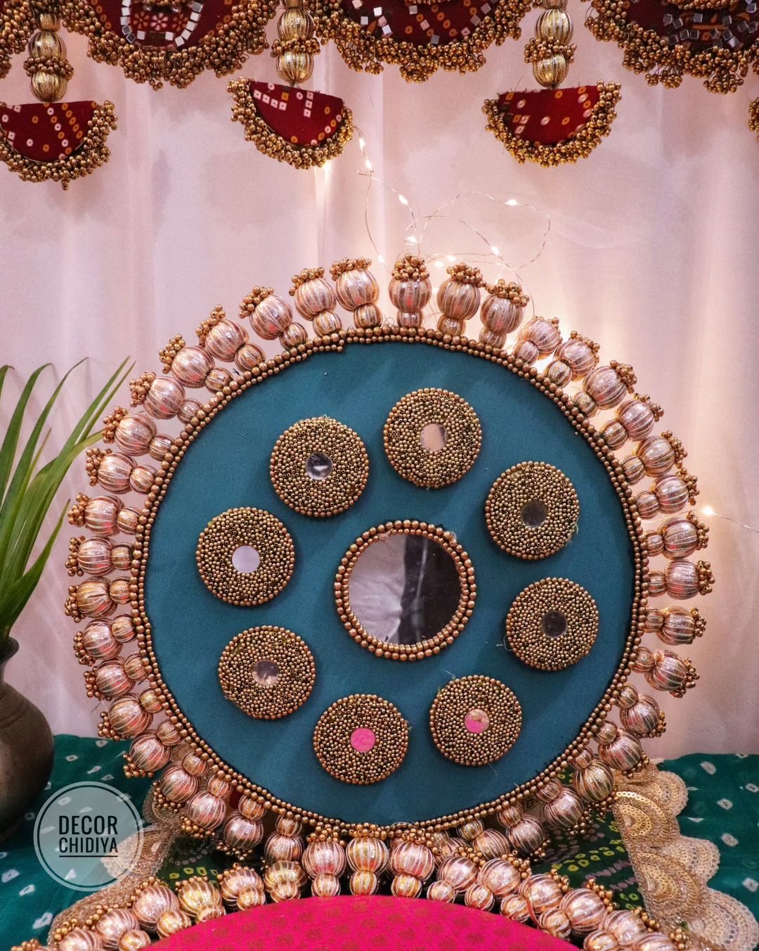 Rang utsav - Beautiful temple decor setup -Multicolor temple decor