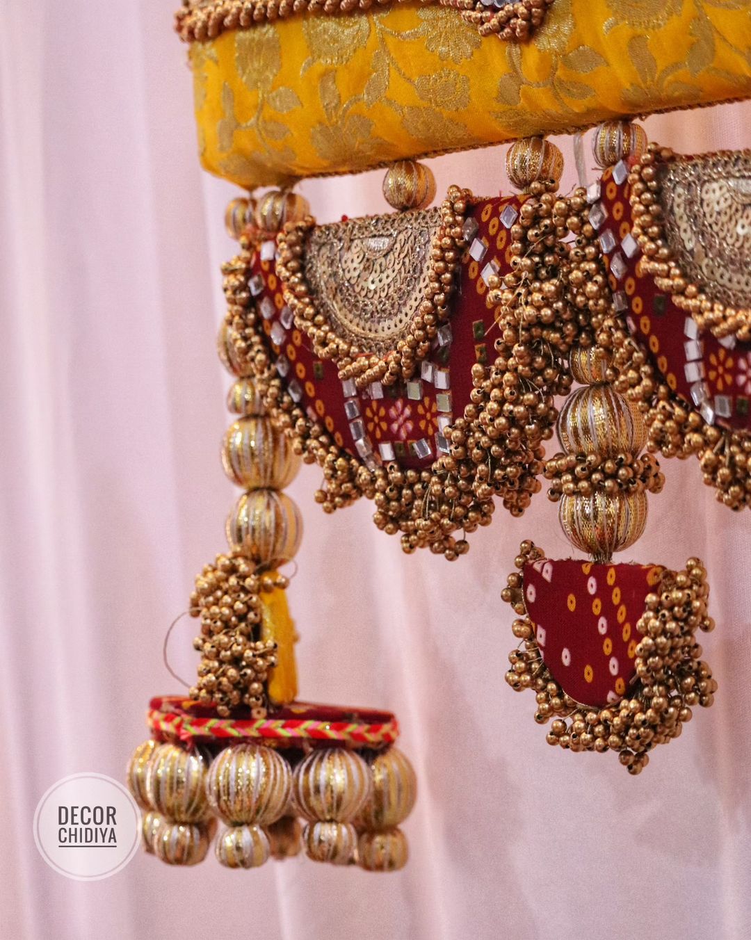 Rang utsav - Beautiful temple decor setup -Multicolor temple decor