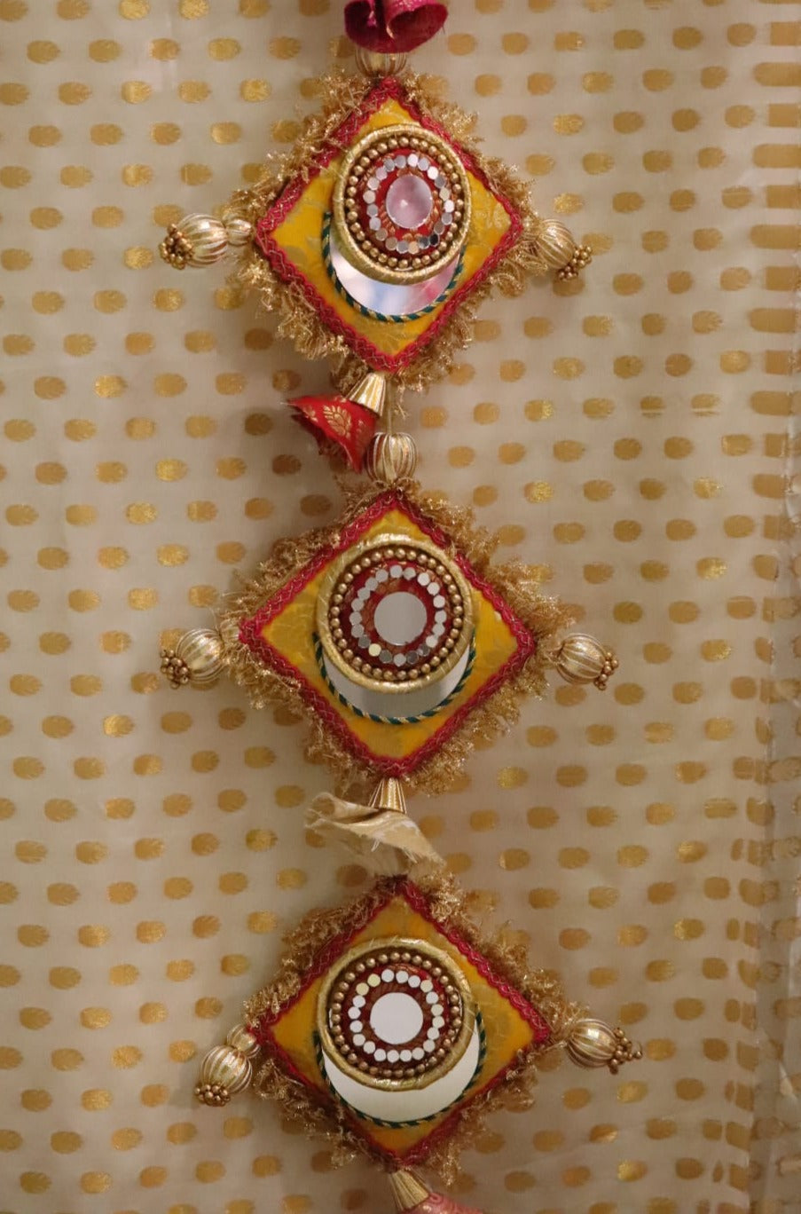 Yellow udti patang - wall hanging