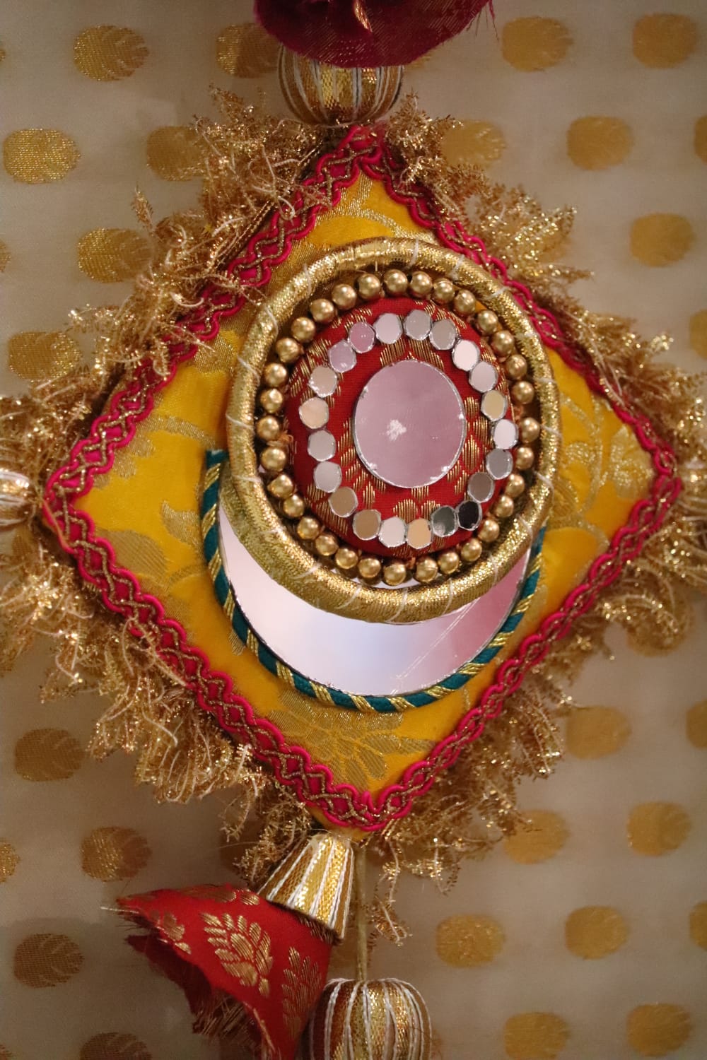 Yellow udti patang - wall hanging