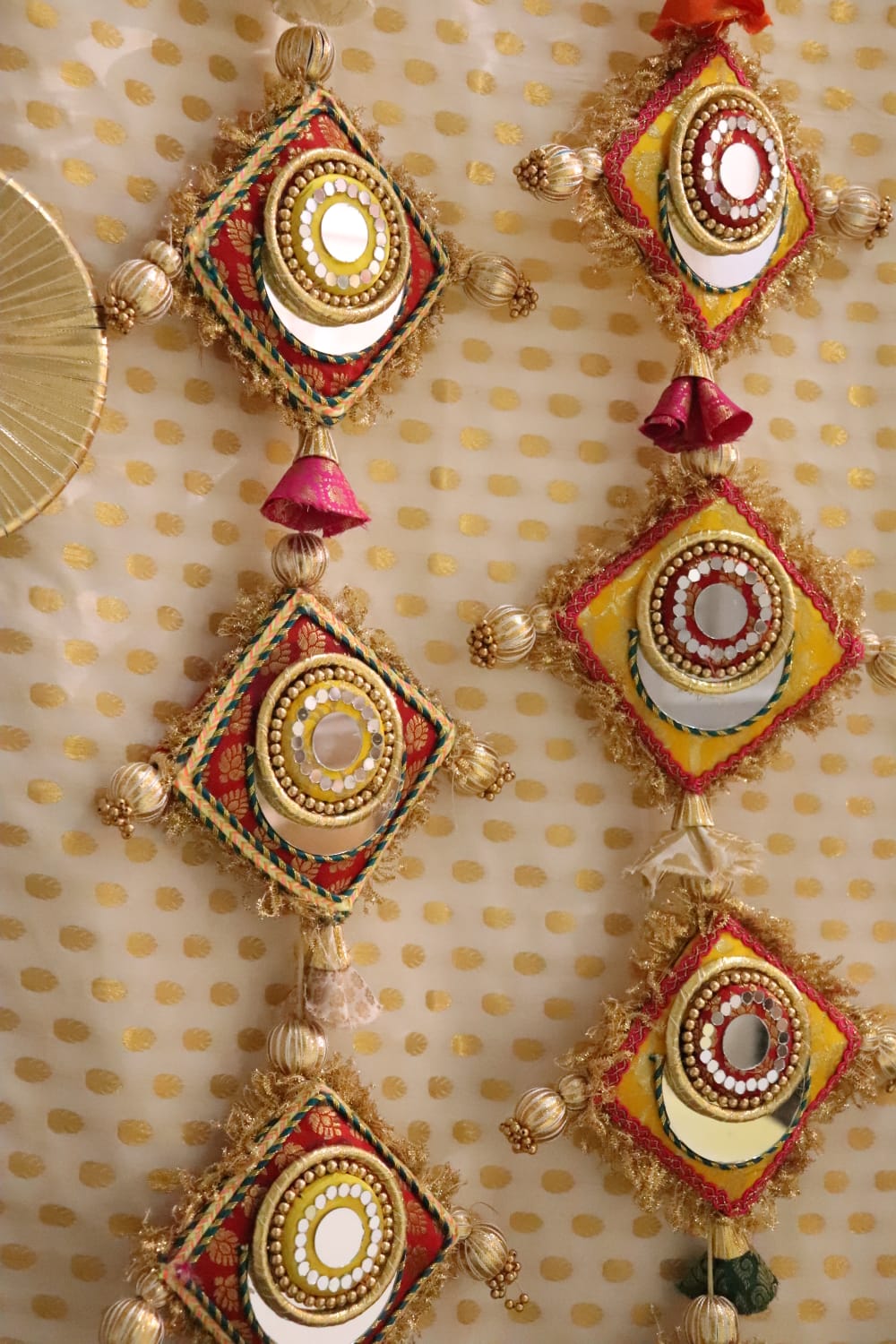 Yellow udti patang - wall hanging