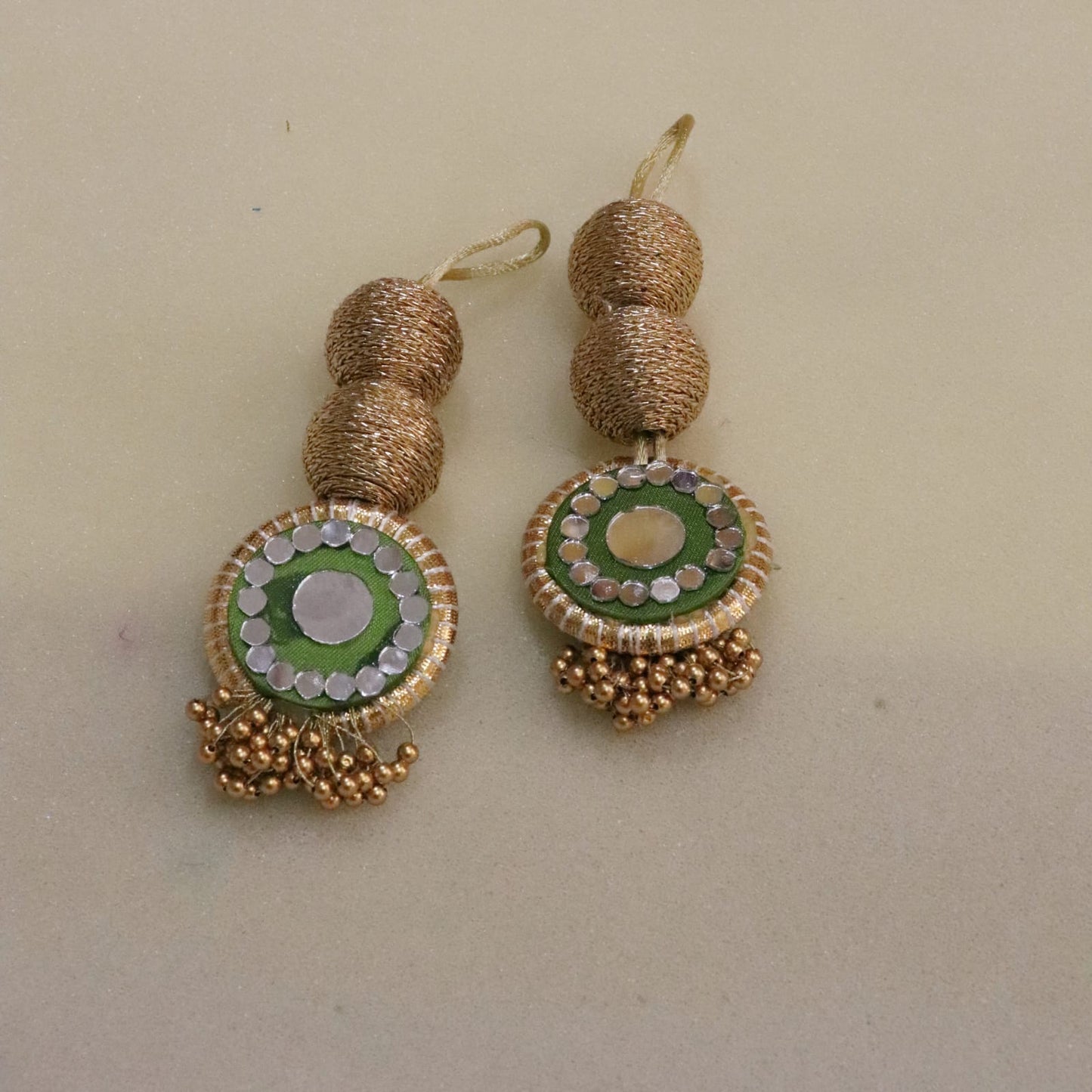 Shubh Labh Treasures: Tiny Tokens of Fortune & Favor- Moss green color