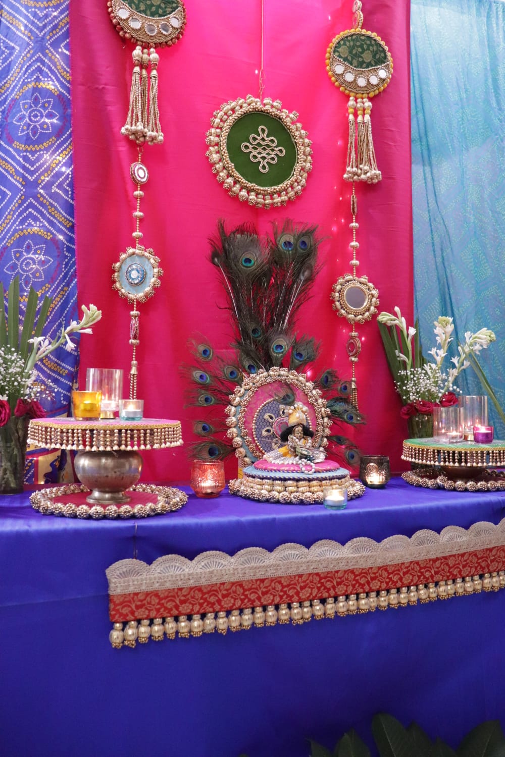 Morni Thangat Kare – Peacock Theme Temple Decor Set