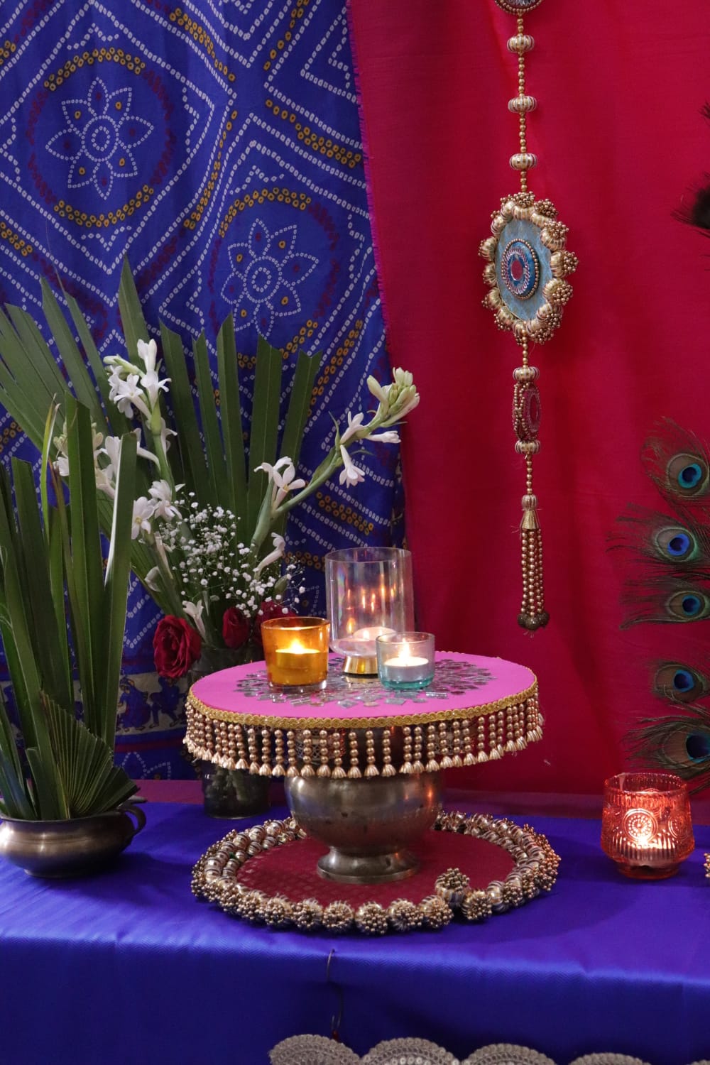 Morni Thangat Kare – Peacock Theme Temple Decor Set