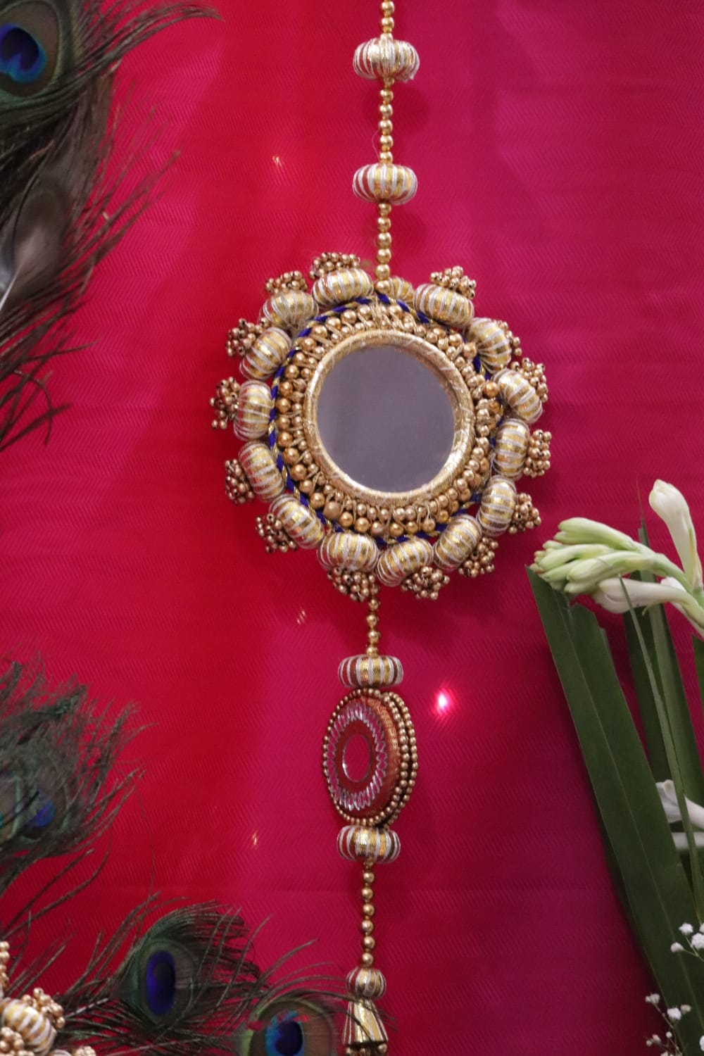 Morni Thangat Kare – Peacock Theme singhasana set - various sizes