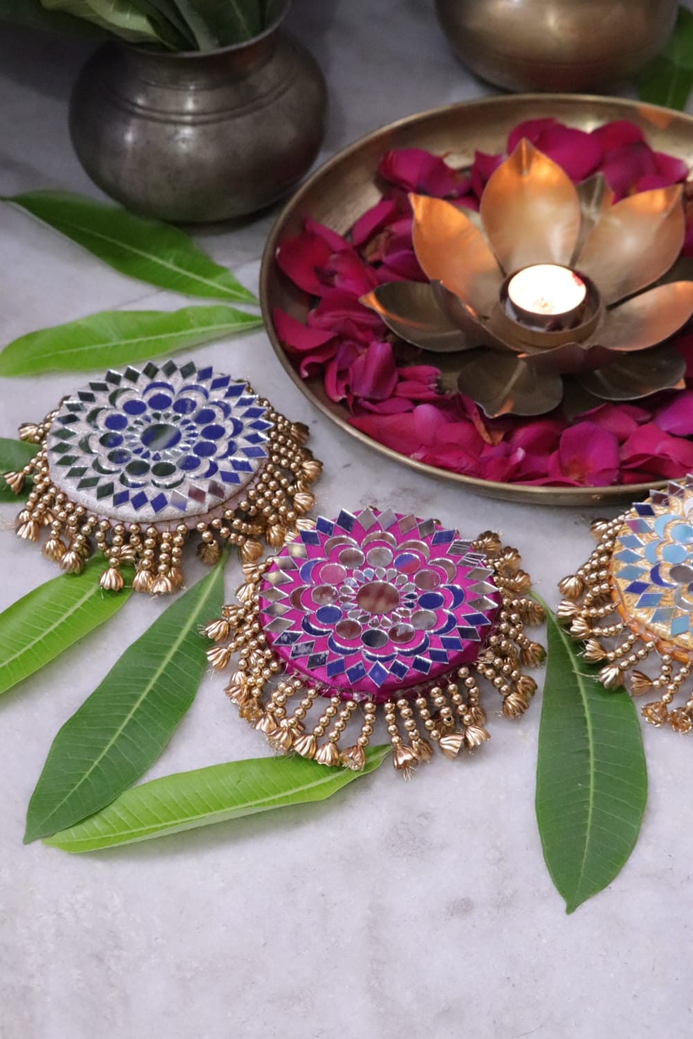Morni Thangat Kare – Peacock Theme Temple Decor Set