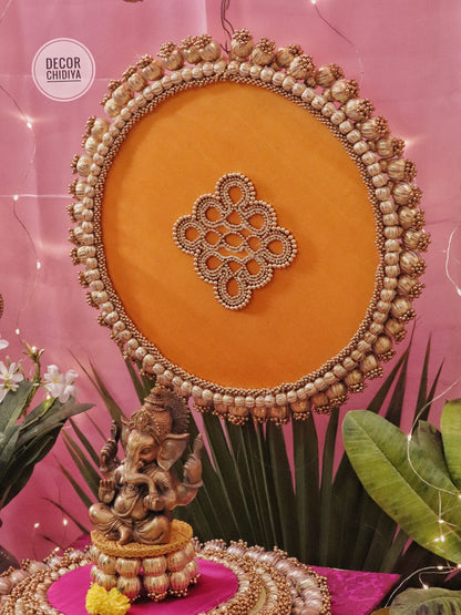 Kolam Katha – Pink Ganpati Table Decor Set (14 pcs)