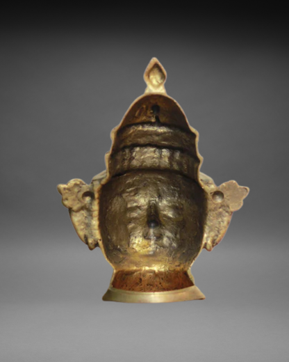 Brass Shiva And Gauri Mukhlingam Mask