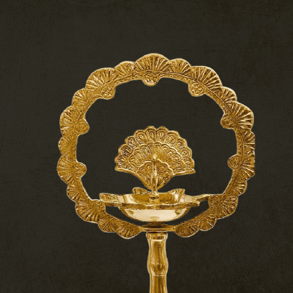 14 inch Flying peacock lamp