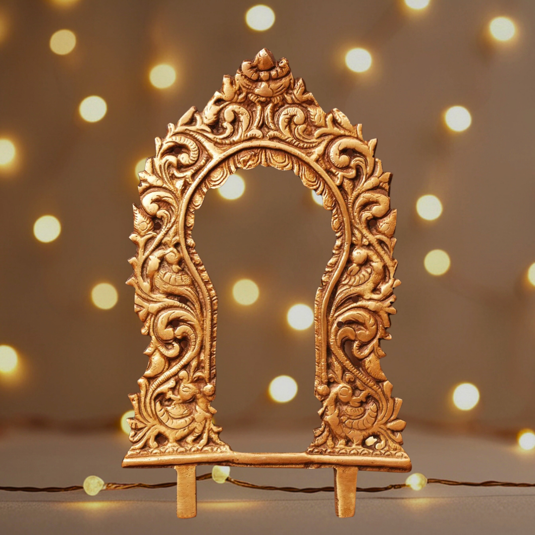 Antique Hand-Carved Prabhavalli (Brass)