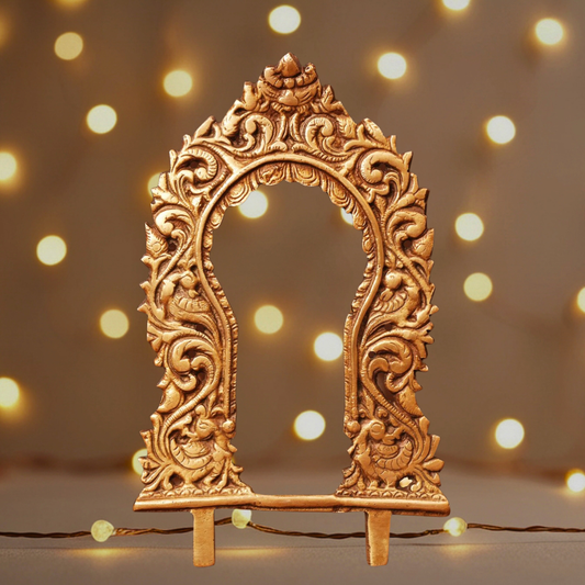 Antique Hand-Carved Prabhavalli (Brass)