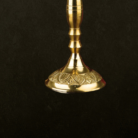9-9.5 INCH Brass Mor Kiran Style Kerala Diya