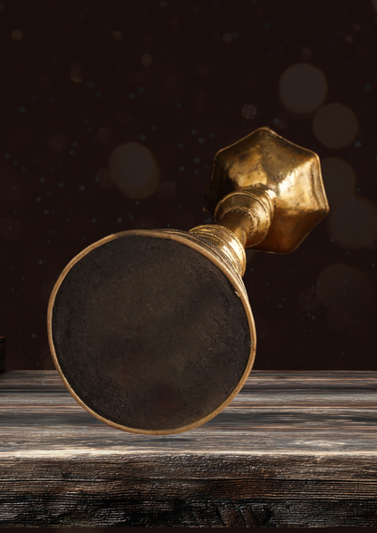 Peacock Diya Brass –Golden Brass Dokra Diya – Handcrafted Tribal Oil Lamp