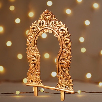 Antique Hand-Carved Prabhavalli (Brass)