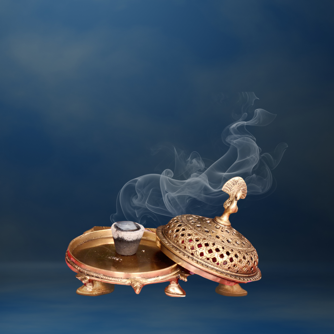 Handcrafted Brass Tortoise Dhoopdani | Sambrani & Dhoop Cone Burner
