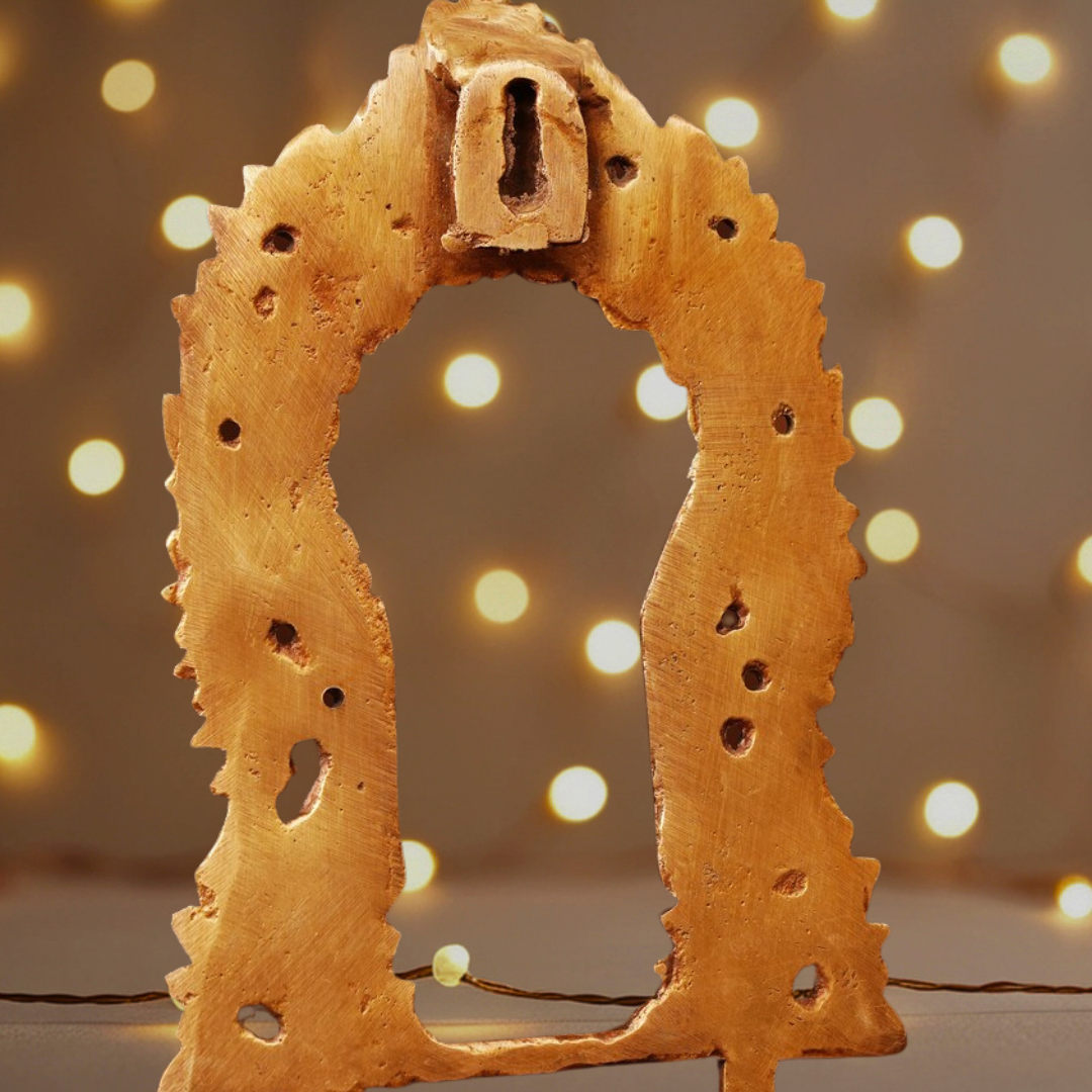 Antique Hand-Carved Prabhavalli (Brass)