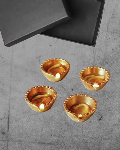 Handcrafted Brass Diya | Antique Finish Pooja Deepam